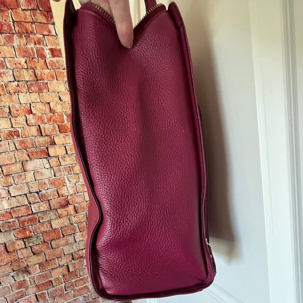 Kate Spade Baxter Street Fernrose Tote Cherrywood Burgundy Pebbled Leather WKRU2 - Picture 7 of 16